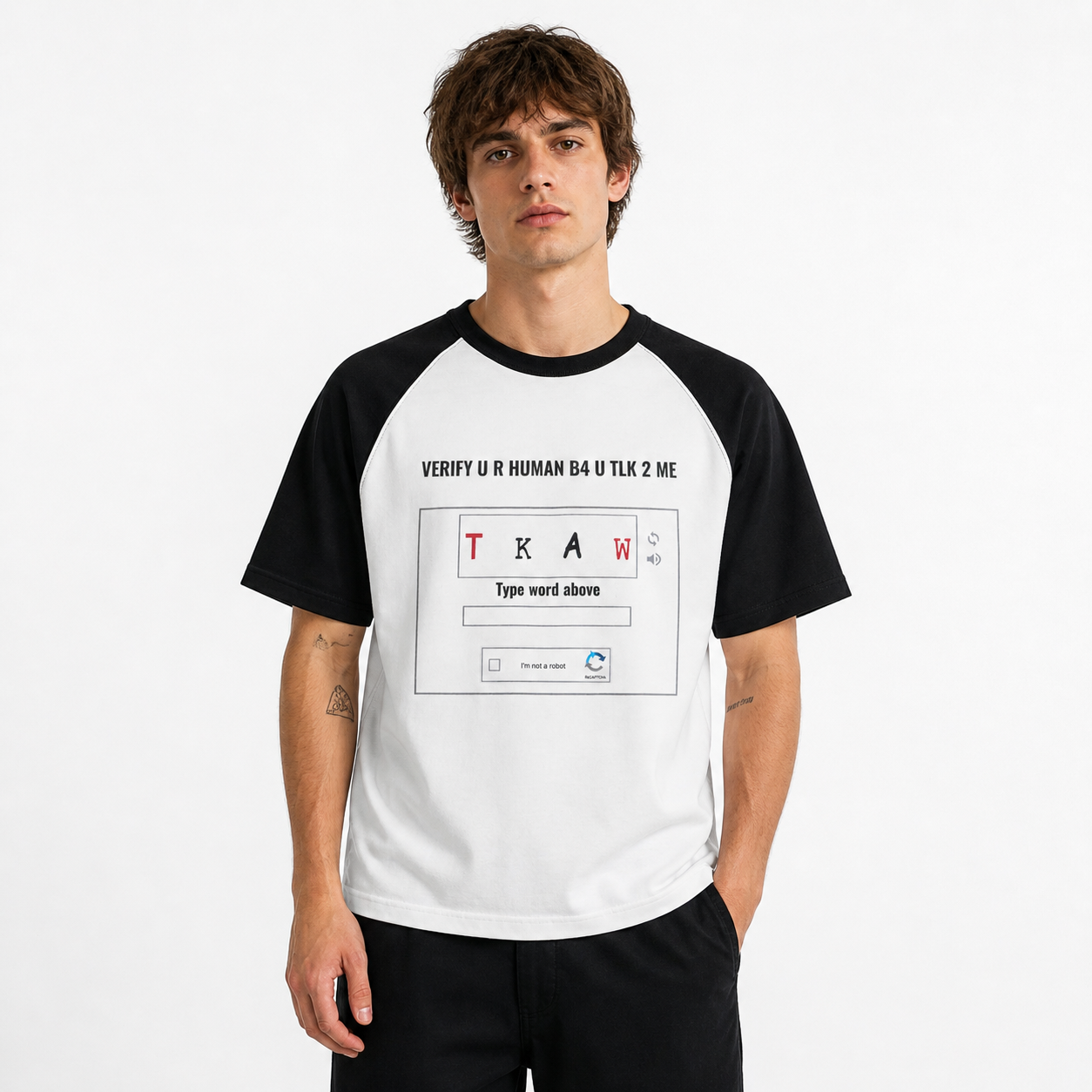 Verify U R Human Oversized Top